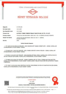 HİZMET YETERLİLİK BELGESİ